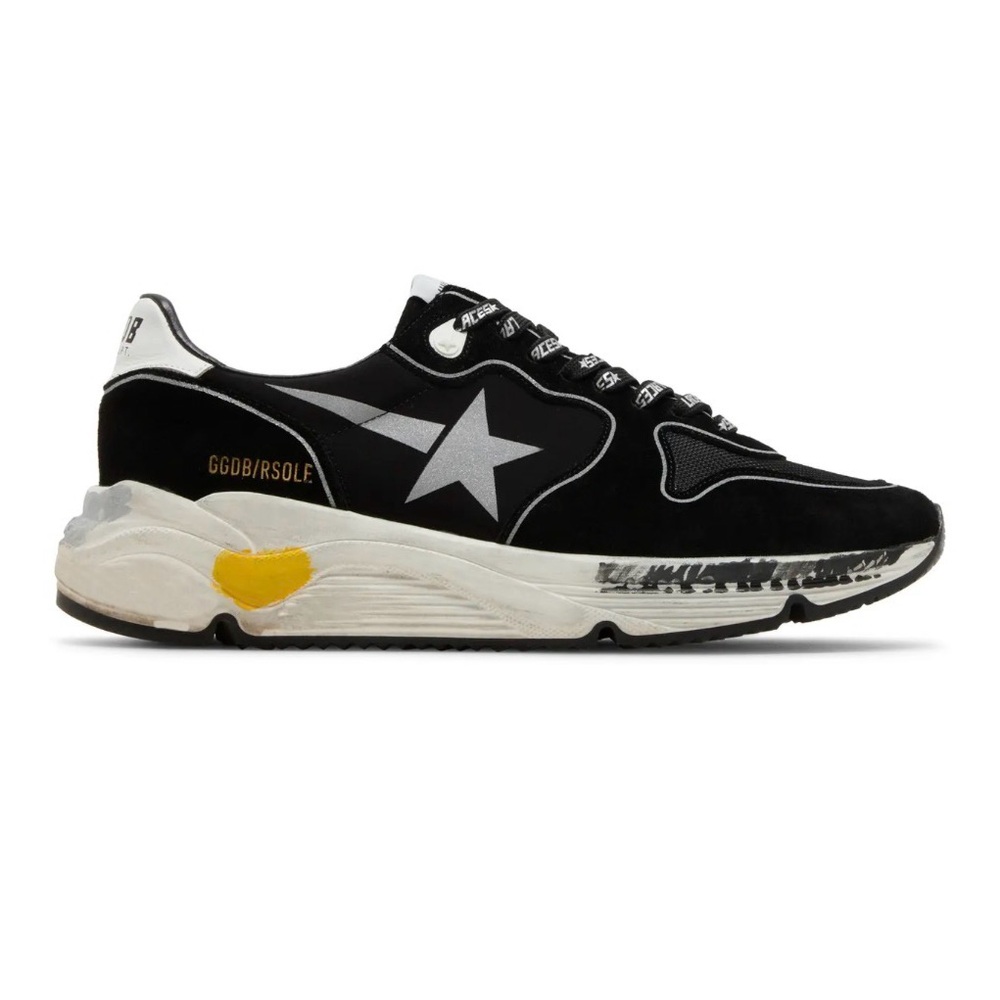 Golden Goose Wmns Running Sole 'Black Silver'